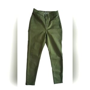 No Boundaries Super High Rise Skinny Junior's size M‎ (7-9) Green Denim Jeans